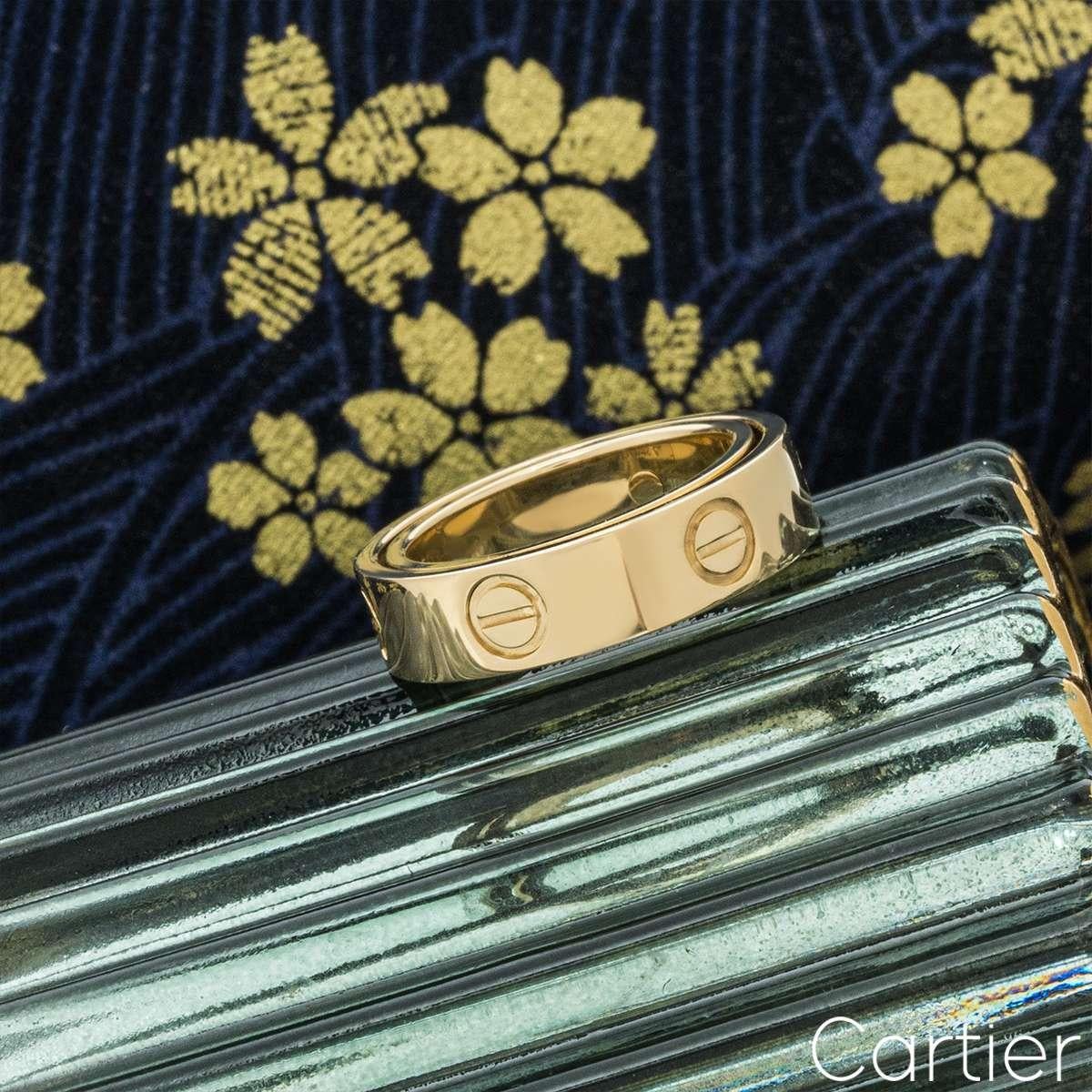 Cartier Yellow Gold Astro Love Ring Size 50 For Sale 5