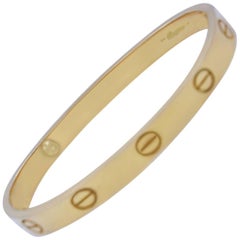 Cartier Yellow Gold Bangle with Screwdriver Bracelet