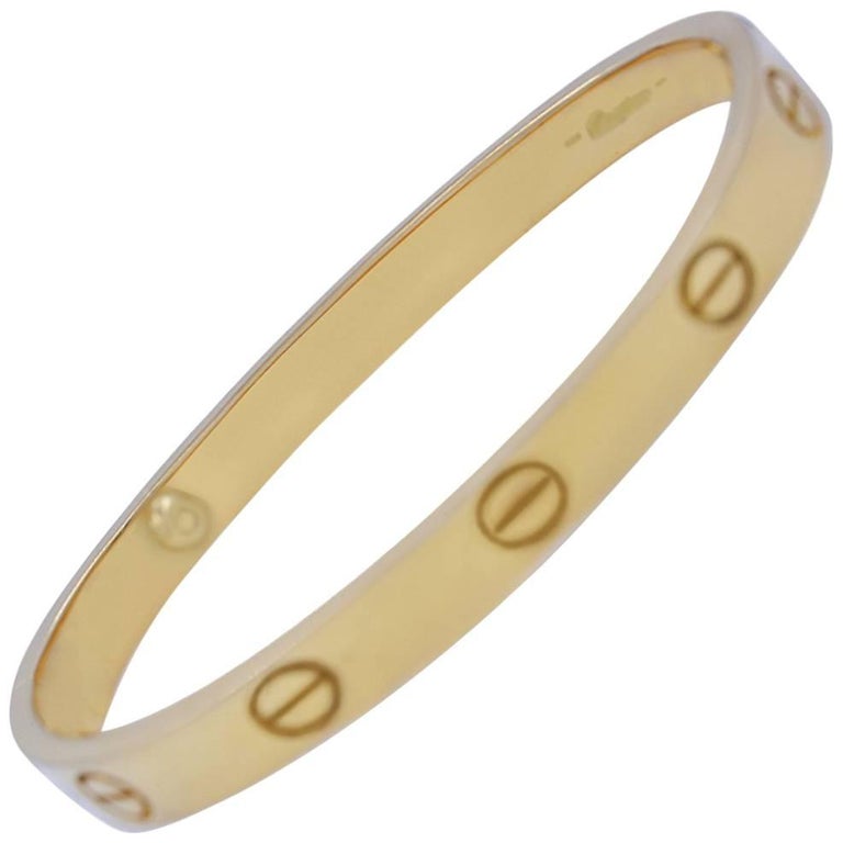 Cartier Yellow Gold Bangle with Screwdriver Bracelet For Sale at 1stDibs