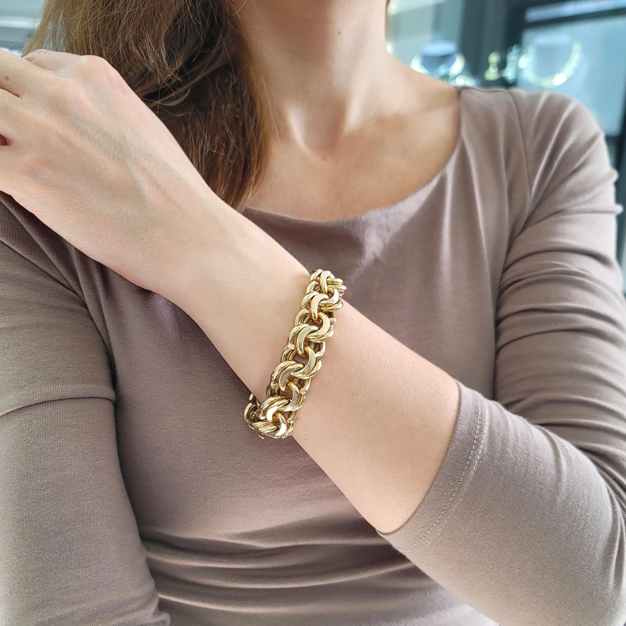 Cartier  Bracciale a catena Bismark in oro giallo In condizioni ottime a New York, NY