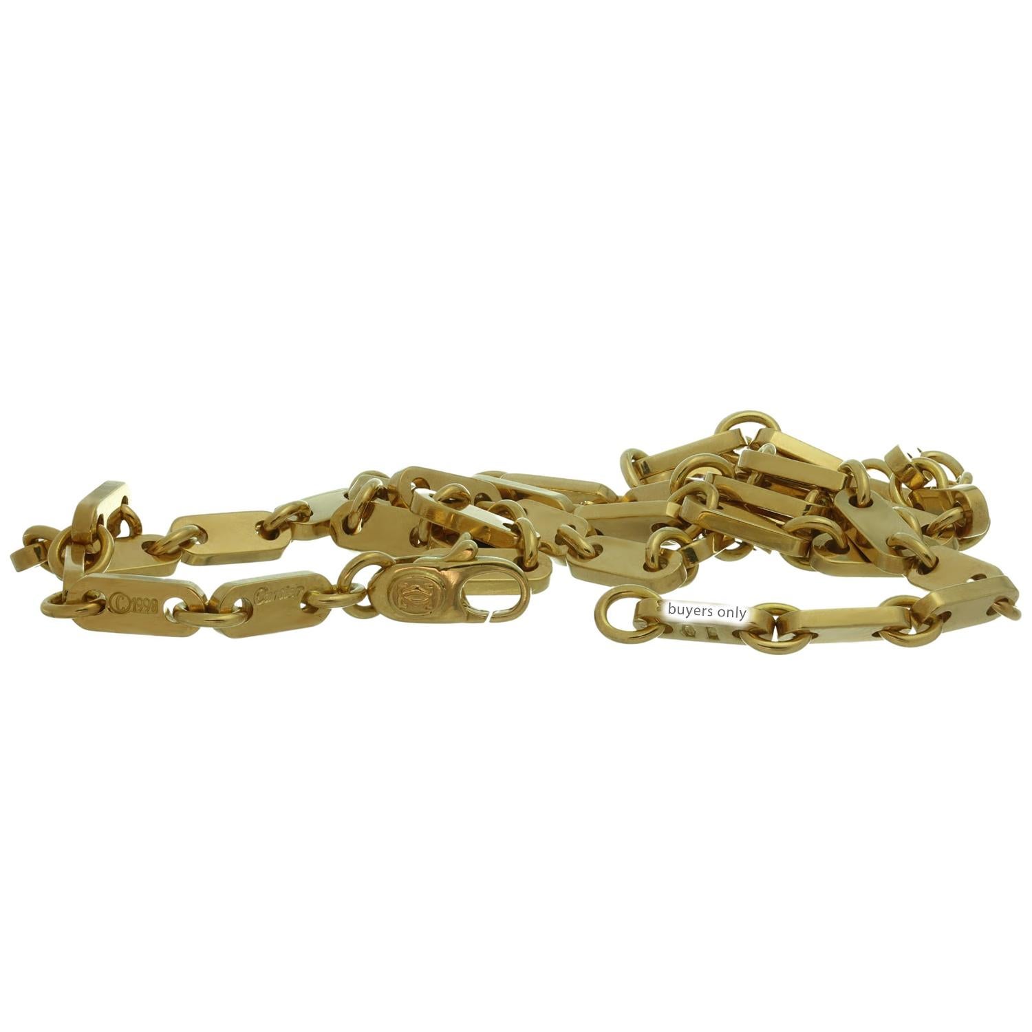 Cartier Yellow Gold Bracelet & Necklace Set Papers 2