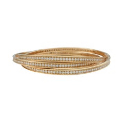Cartier Yellow Gold Bracelet "Trinity" Collection, Diamonds