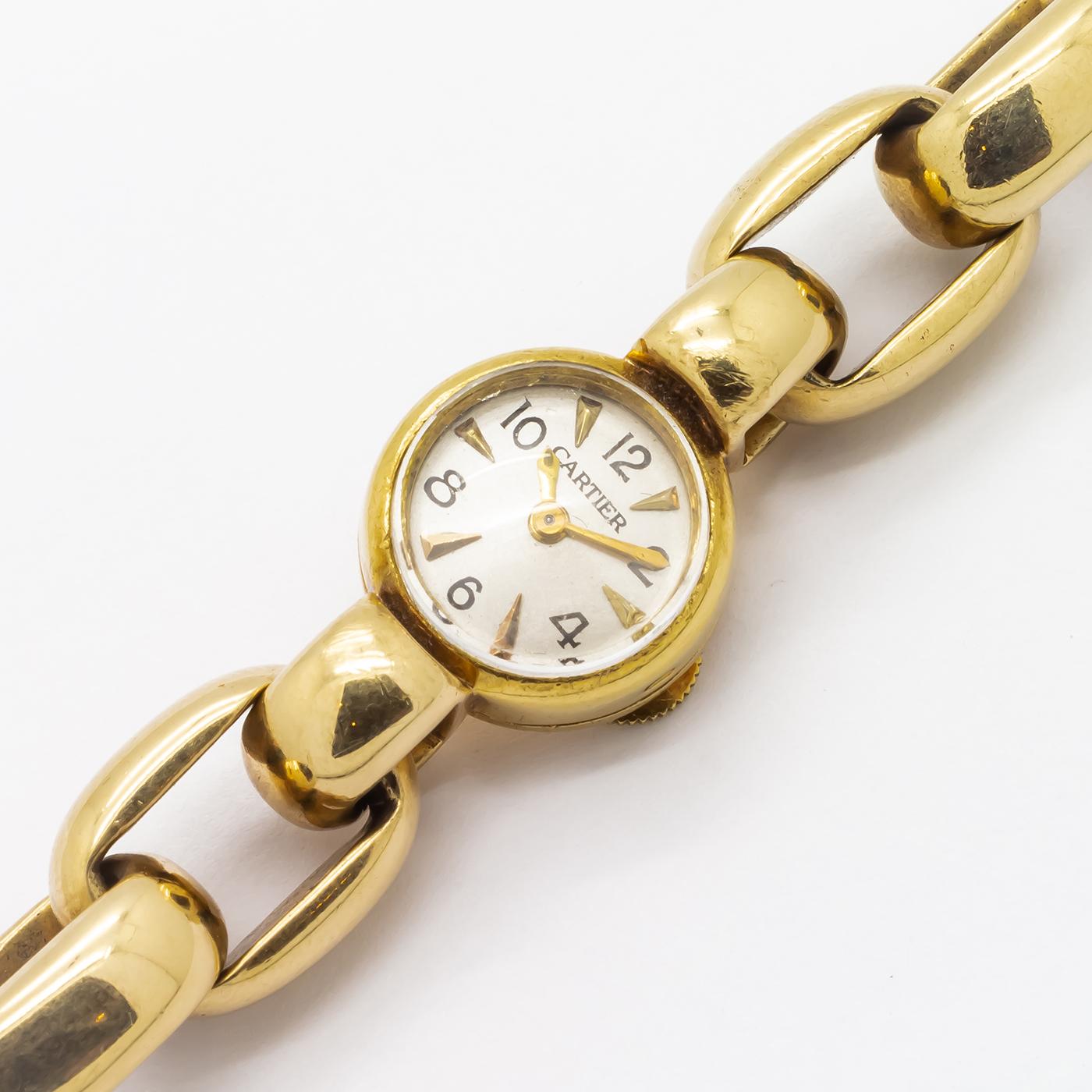 Cartier Yellow Gold Bracelet Wristwatch 2