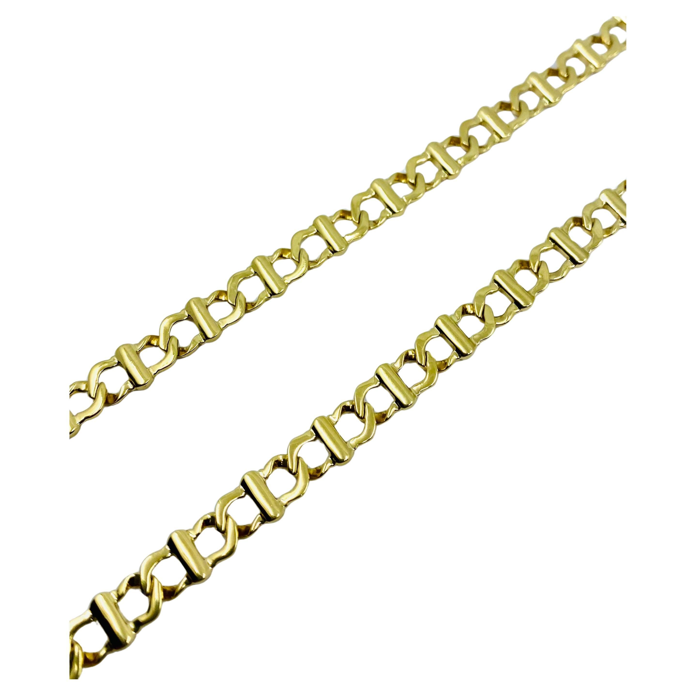 Women's  Cartier Yellow Gold Chain Necklace 18k For Sale