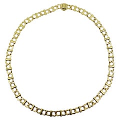 Retro  Cartier Yellow Gold Chain Necklace 18k