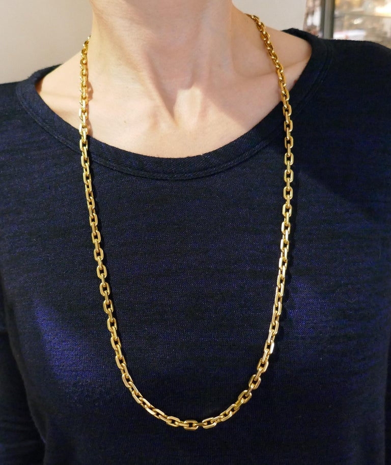 Cartier Yellow Gold Chain Necklace 1970s