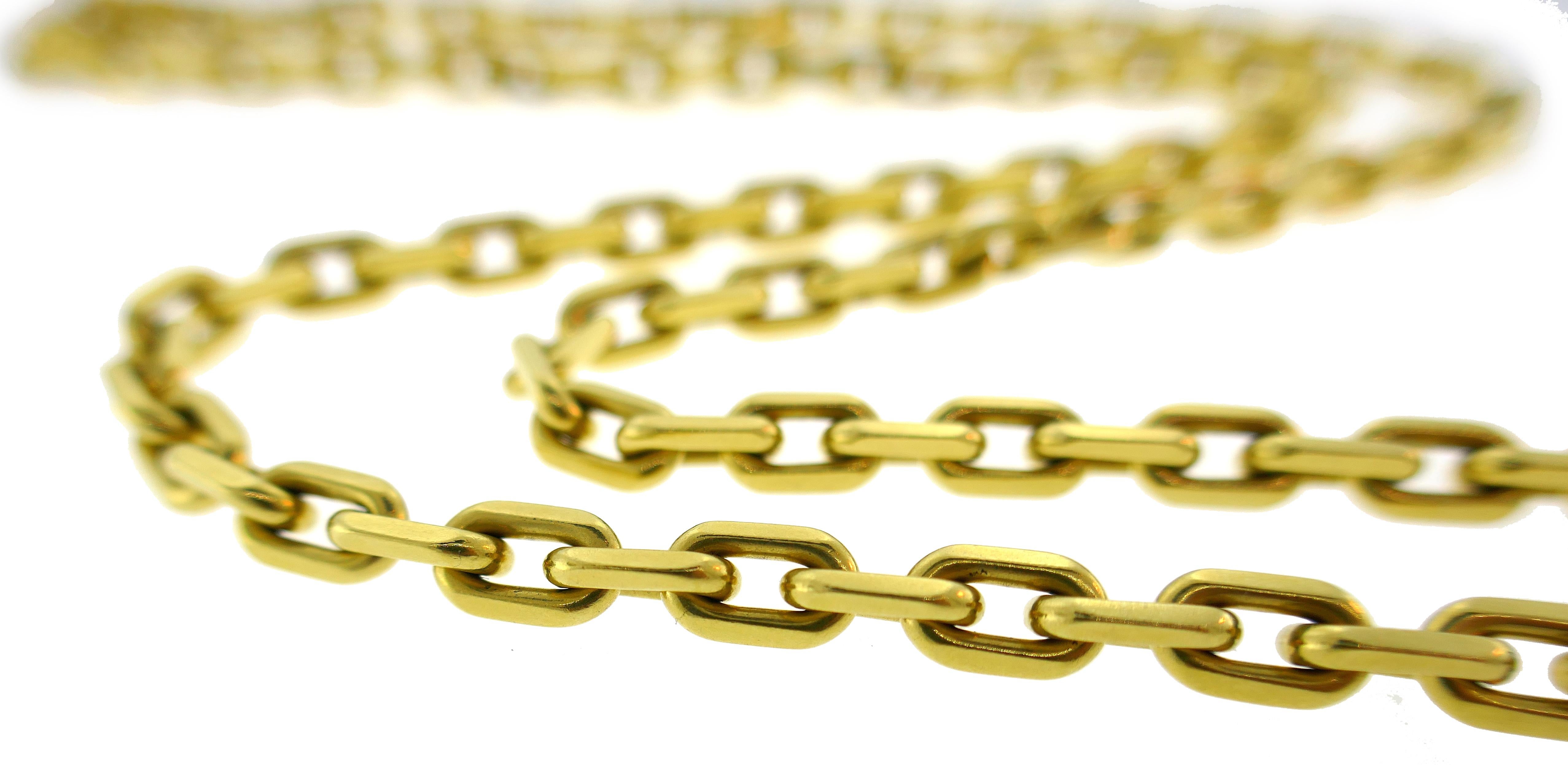 Cartier Yellow Gold Chain Necklace, 1970s In Good Condition In Beverly Hills, CA