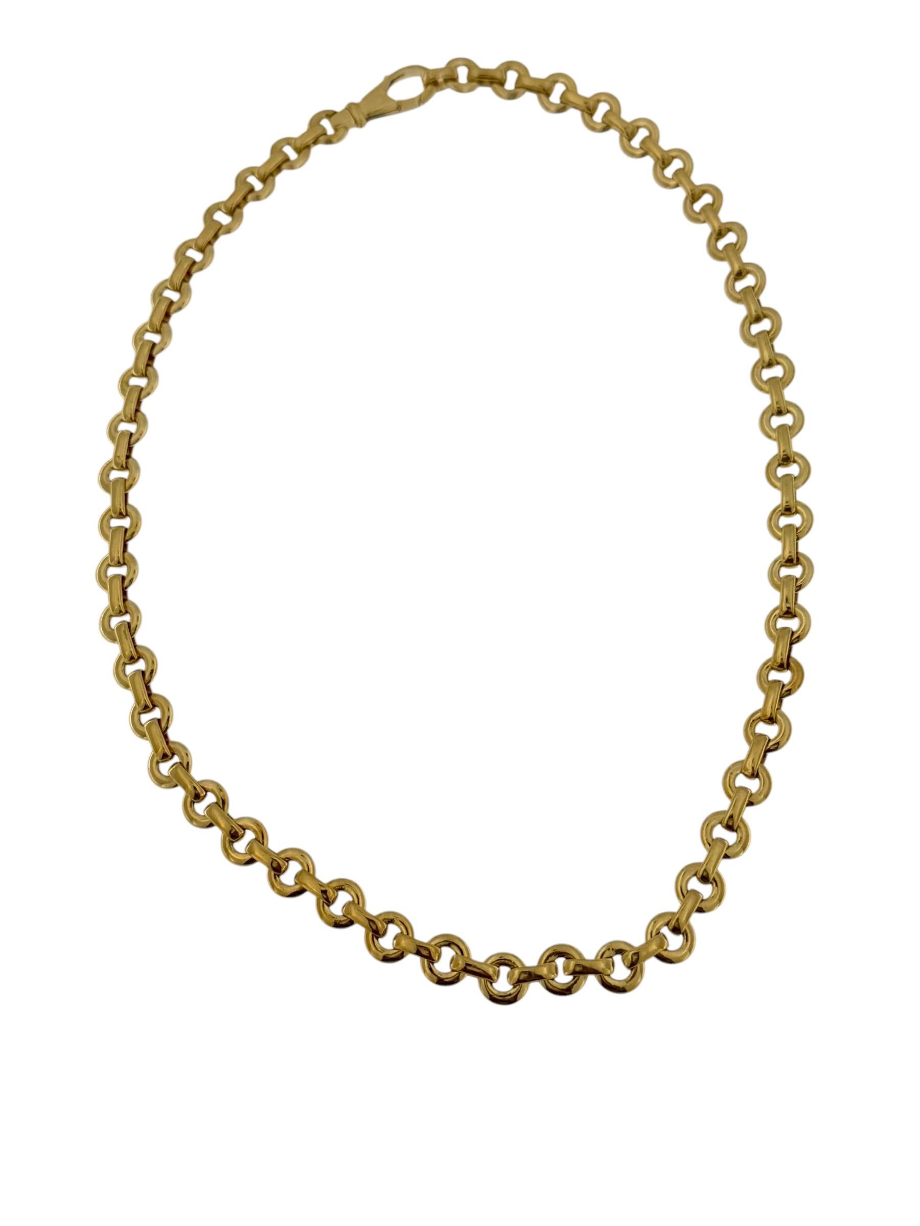Artisan Cartier Yellow Gold Chain Necklace For Sale