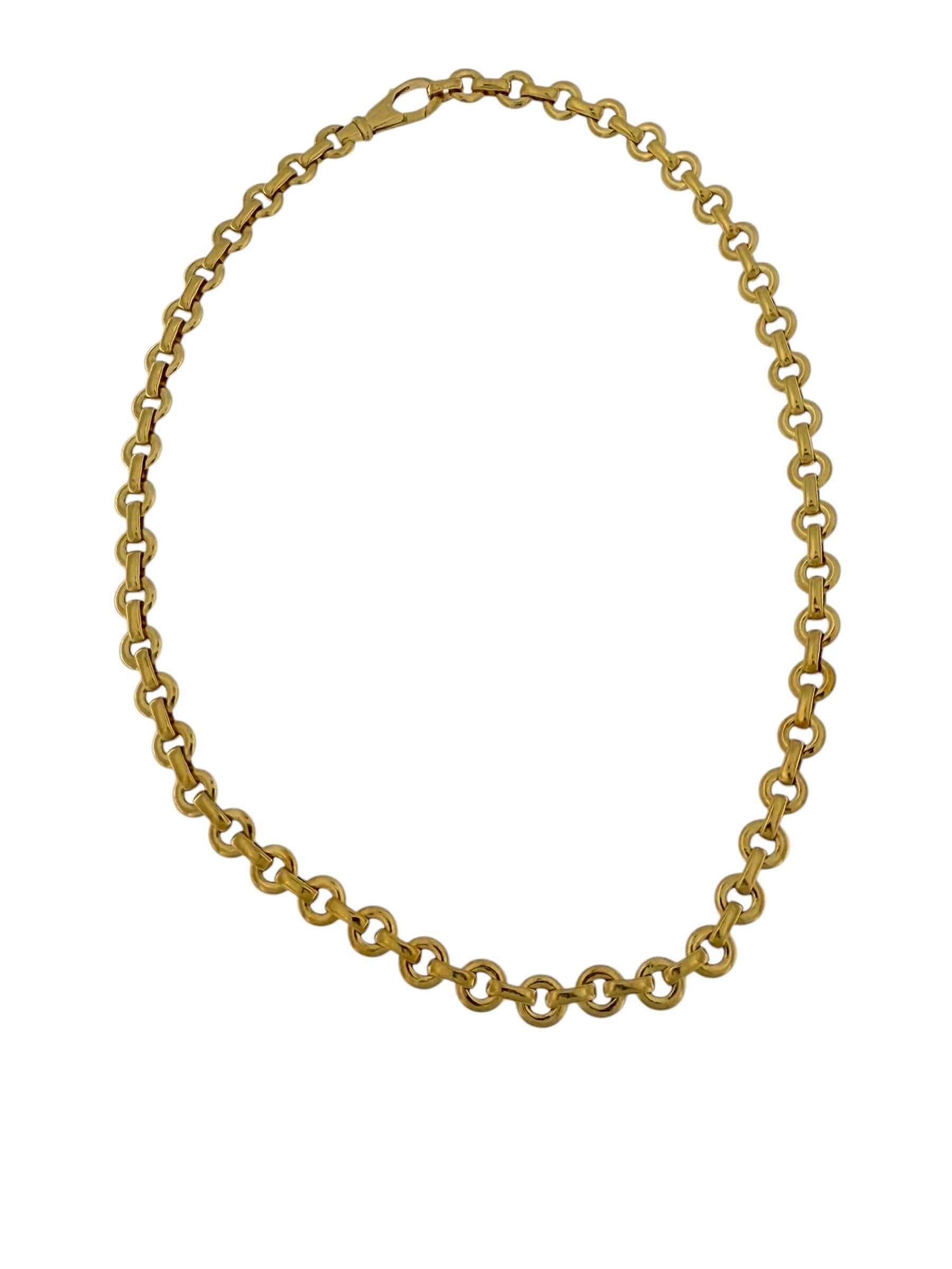 Cartier Yellow Gold Chain Necklace In Excellent Condition For Sale In Esch sur Alzette, Esch-sur-Alzette