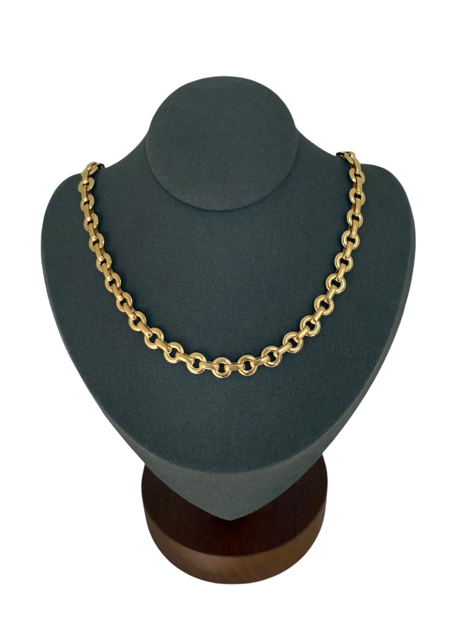 Cartier Yellow Gold Chain Necklace For Sale 4