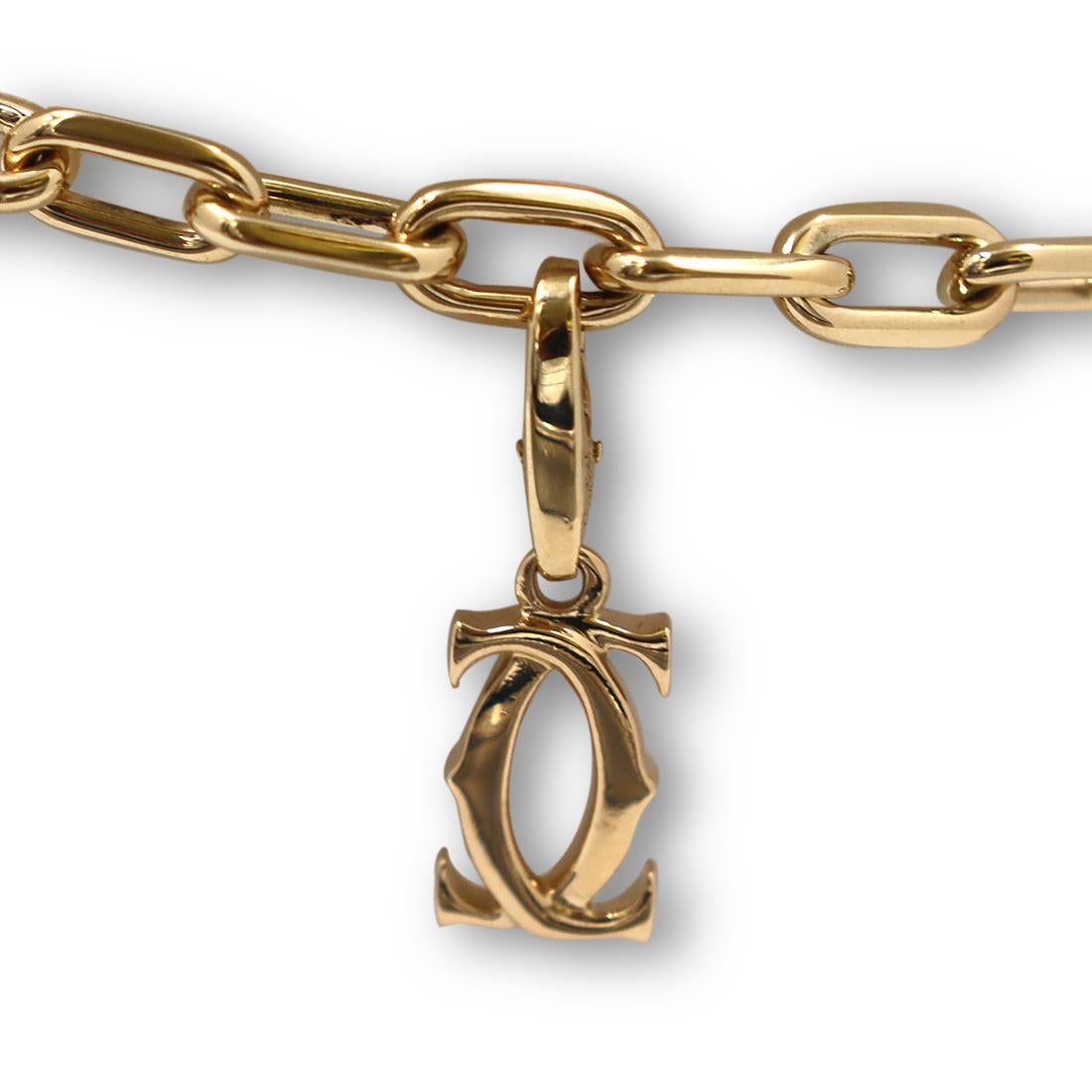 Women's or Men's Cartier Yellow Gold Charm Bracelet