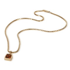 Cartier Yellow Gold Citrine Dona Necklace