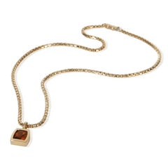 Cartier Yellow Gold Citrine Dona Necklace