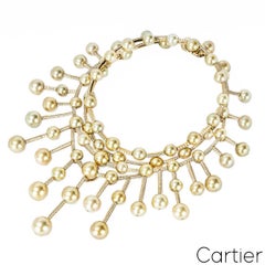 Cartier Yellow Gold Diamond and Golden South Sea Pearl Necklace CRHP700456