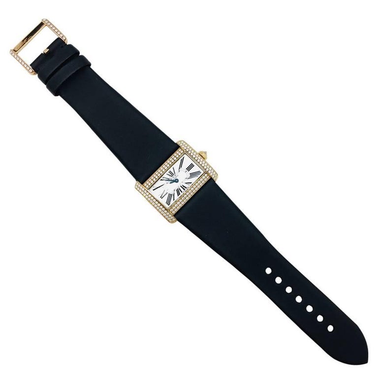 Cartier Yellow Gold Diamond Divan Collection Wristwatch at 1stDibs ...