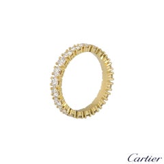 Cartier Yellow Gold Diamond Etincelle De Cartier Eternity Ring 1.48 Carat