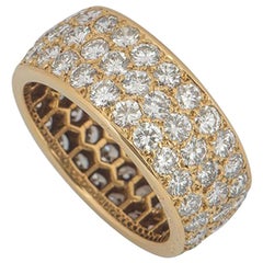 Cartier Yellow Gold Diamond Full Eternity Ring 3.60 Carat