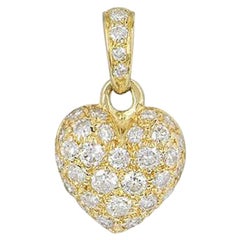 Cartier Yellow Gold Diamond Heart Charm