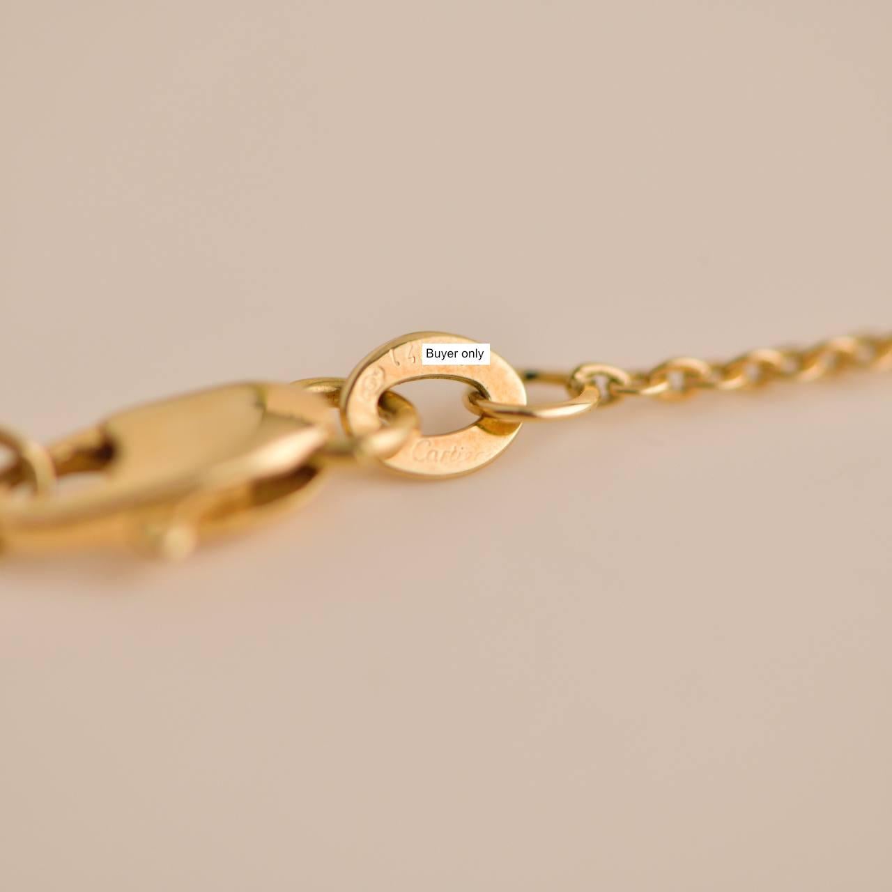 Cartier Pendentif cœur en or jaune et diamants en vente 2