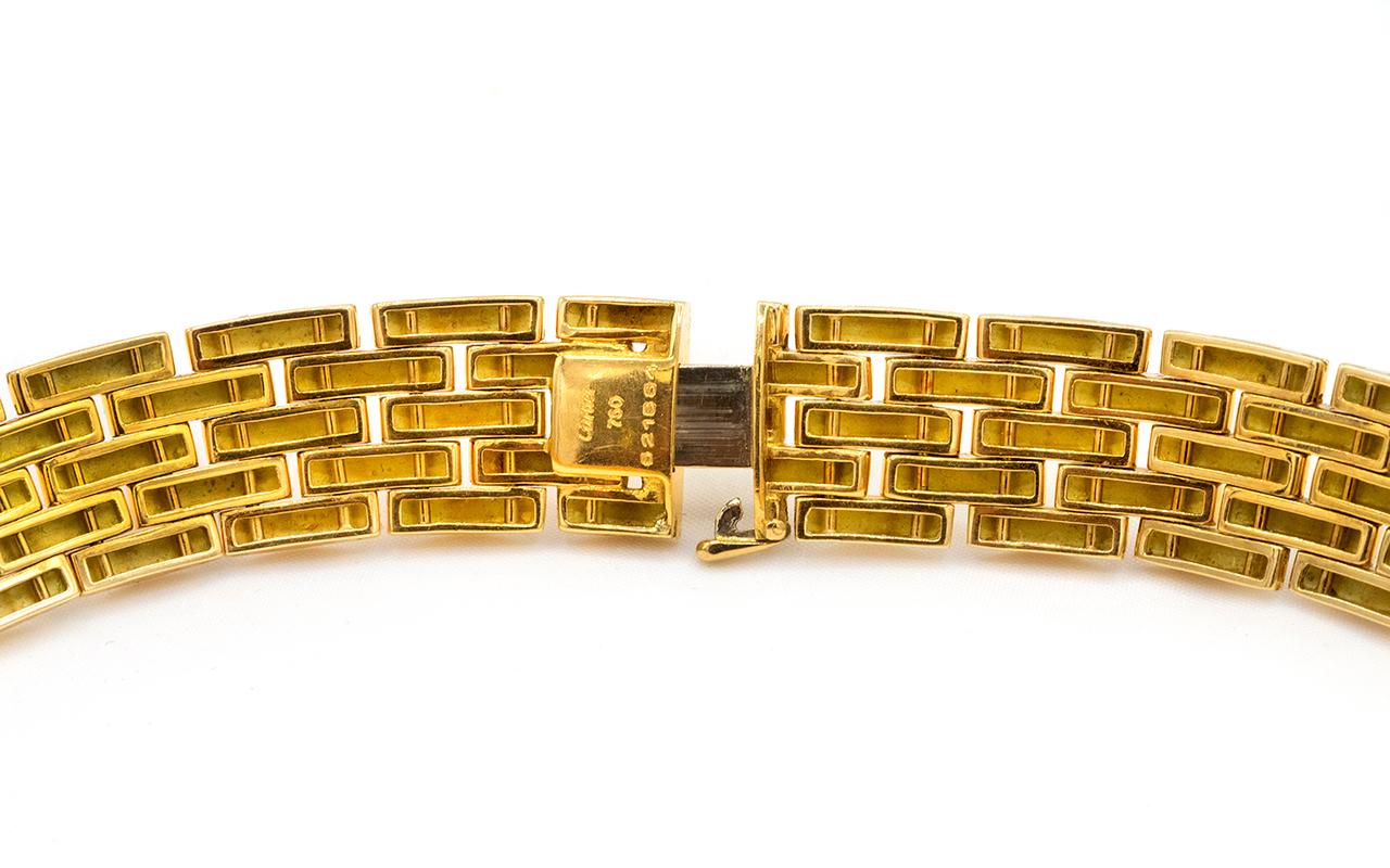 Cartier Yellow Gold Diamond Horus Collar 18 Karat Necklace In Excellent Condition In New York, NY