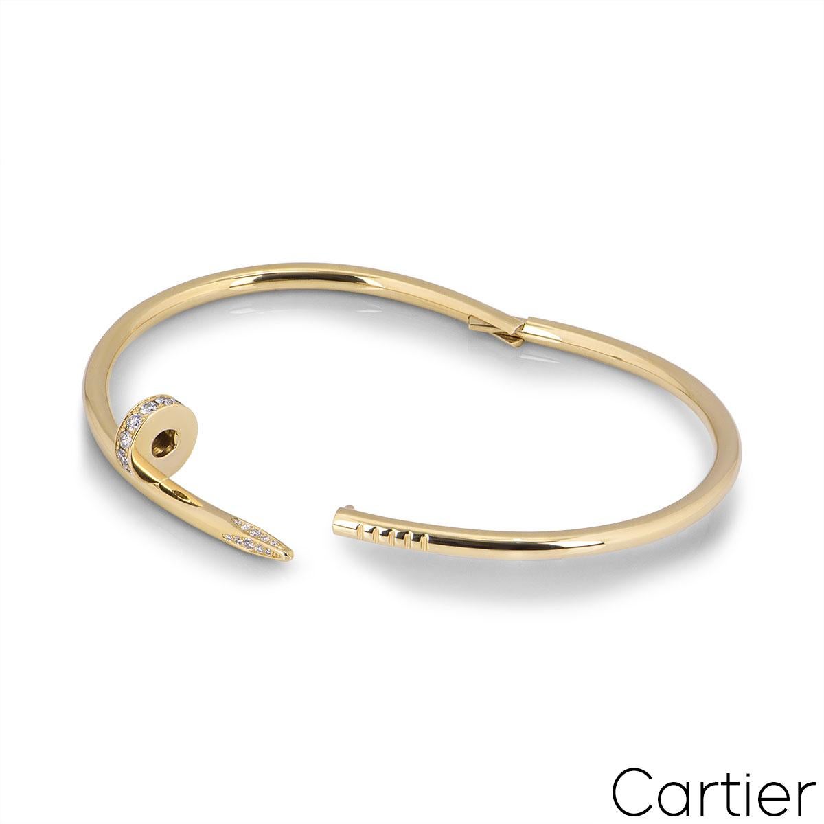 cartier nail bracelet size