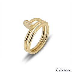 Cartier Yellow Gold Diamond Juste Un Clou Ring B4211800