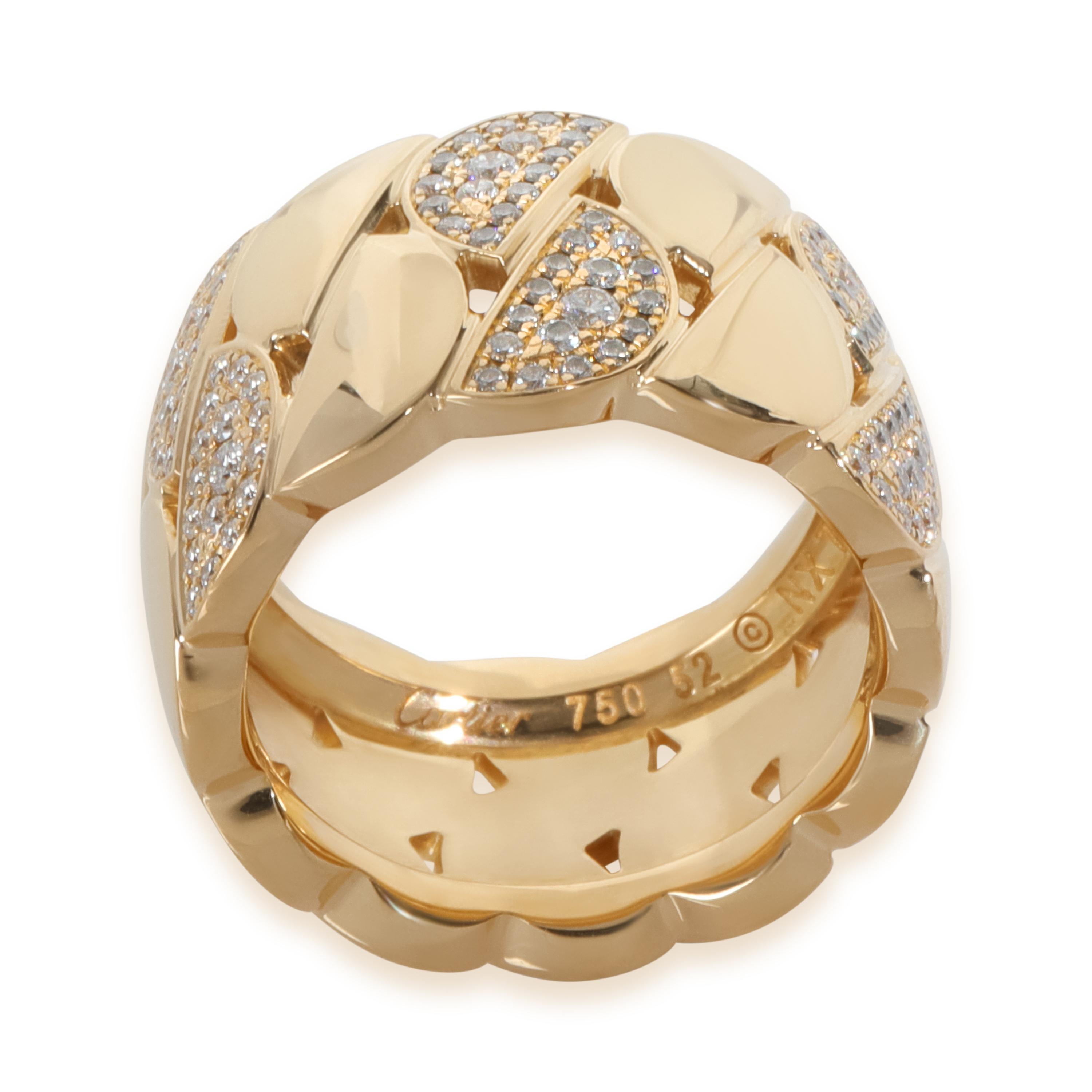 Bague La Dona en or jaune et diamants de Cartier Excellent état - En vente à New York, NY