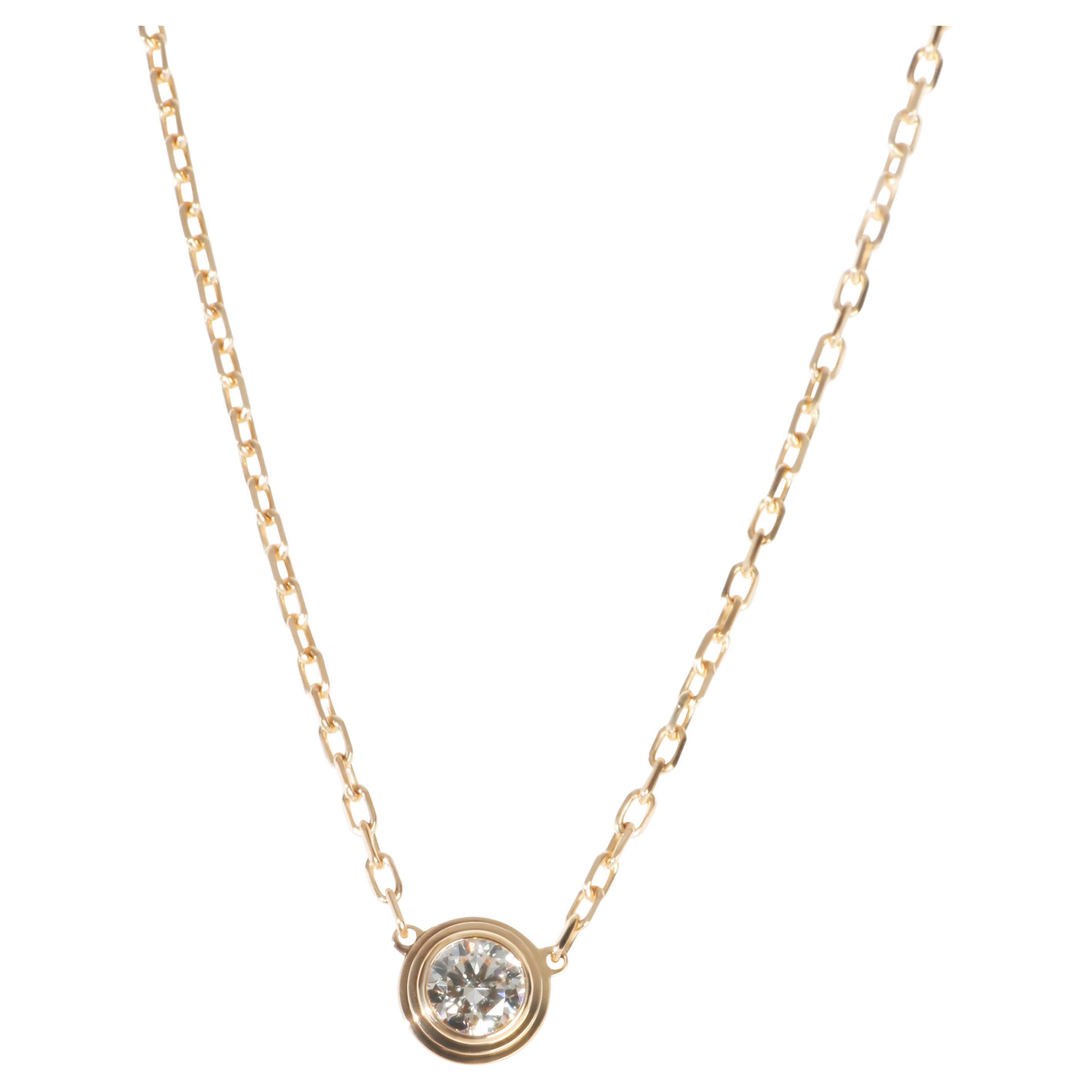 Collar Cartier Modelo D
amour Grande de Diamantes en Oro Amarillo en venta