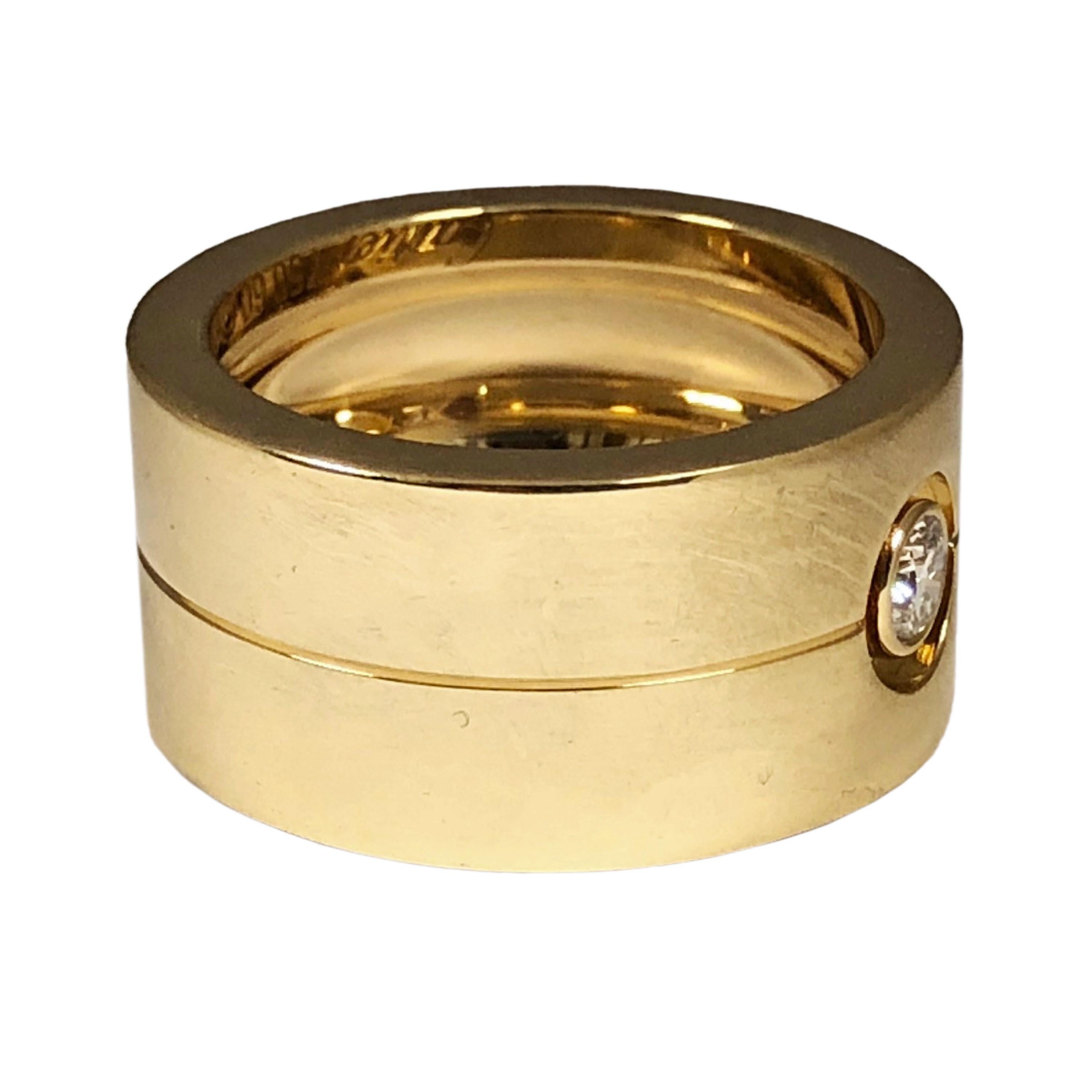 large gold band rings