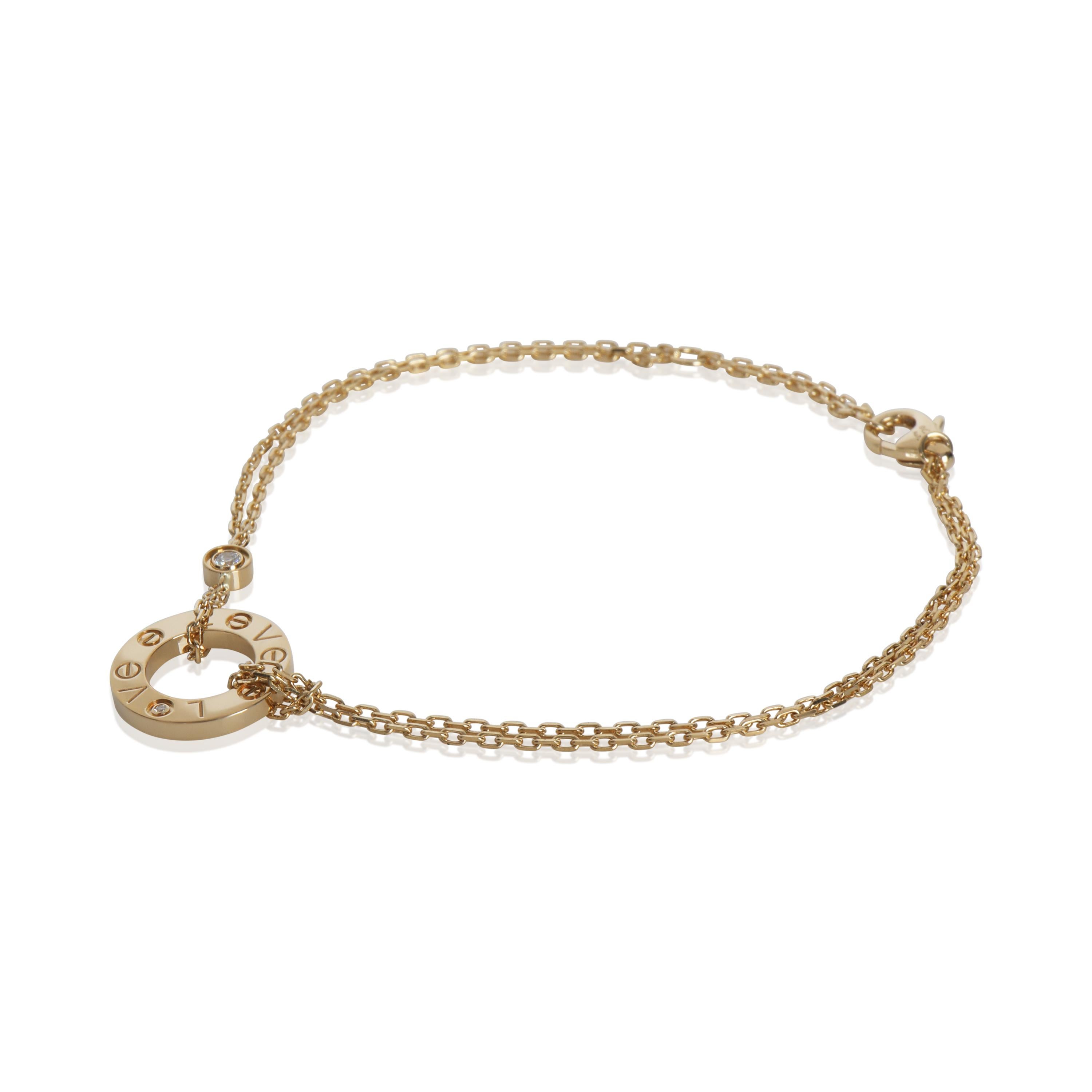 Bracelet Love en or jaune et diamants de Cartier Pour femmes en vente