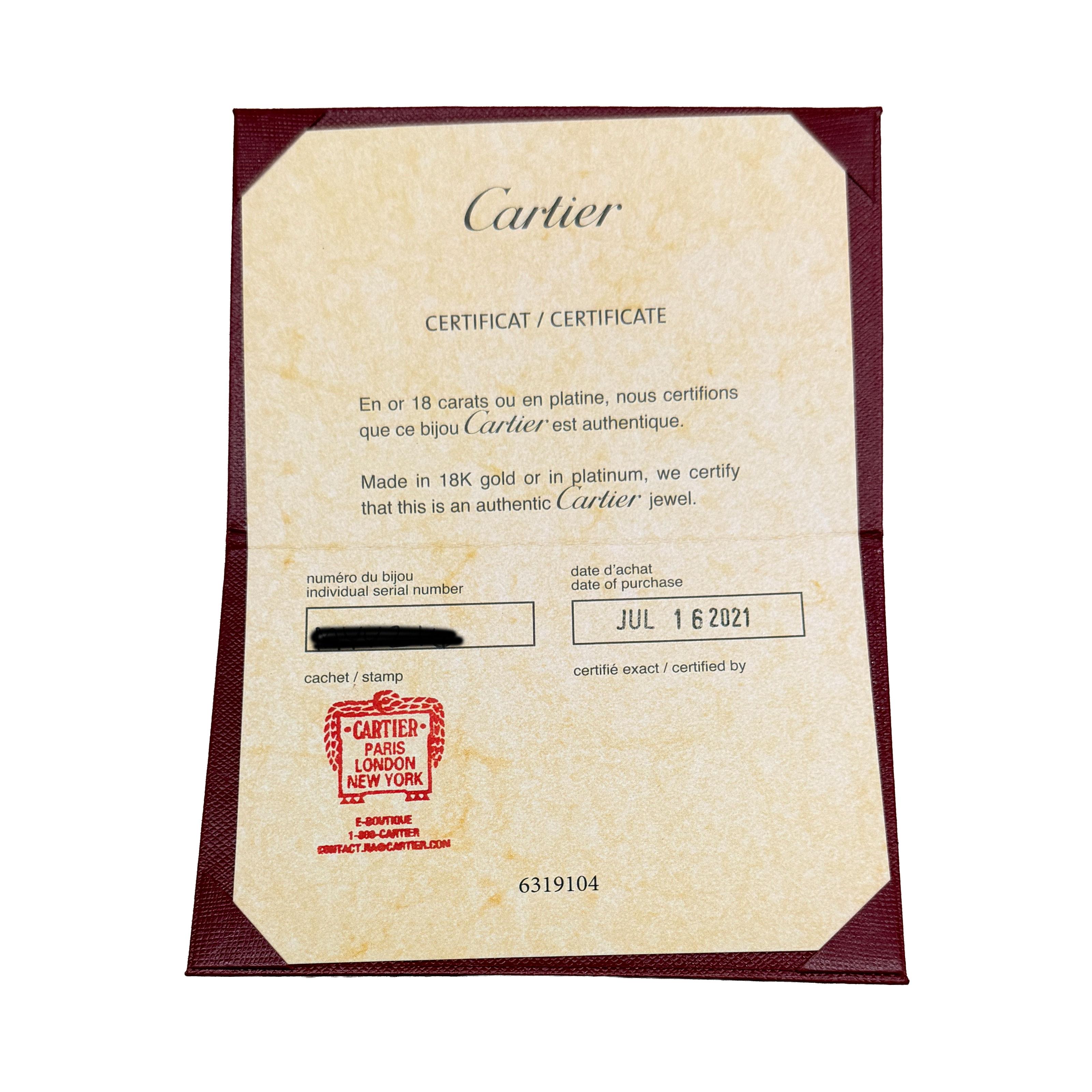 Bracelet Love en or jaune et diamants de Cartier en vente 1