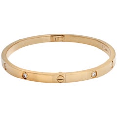 Cartier Yellow Gold Diamond LOVE Bracelet (Includes Box and Screwdriver)