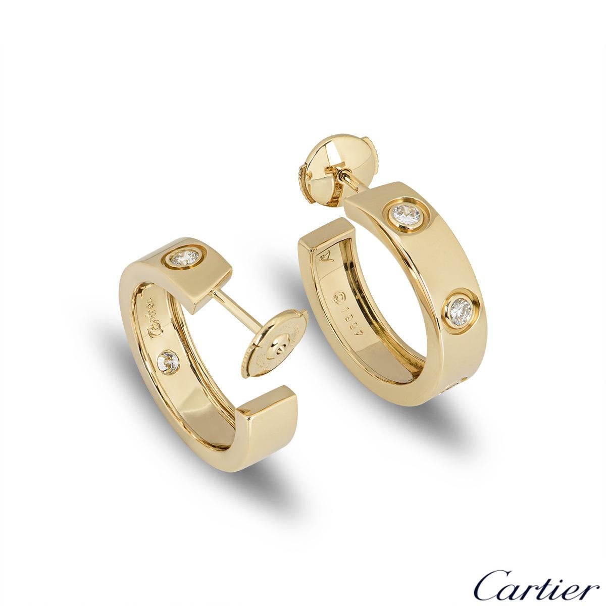 cartier love hoop earrings