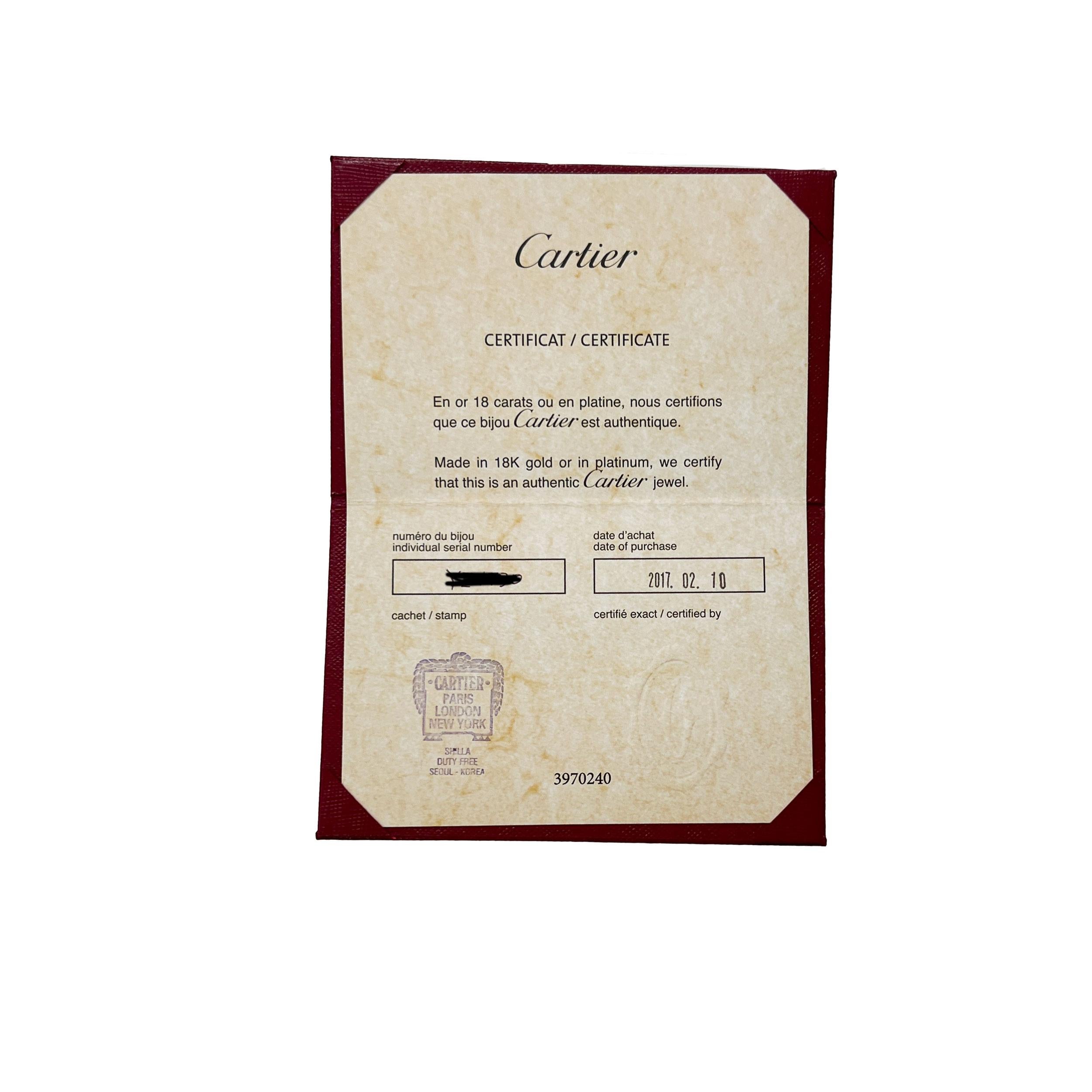 Collier Love en or jaune et diamants de Cartier Excellent état à New York, NY