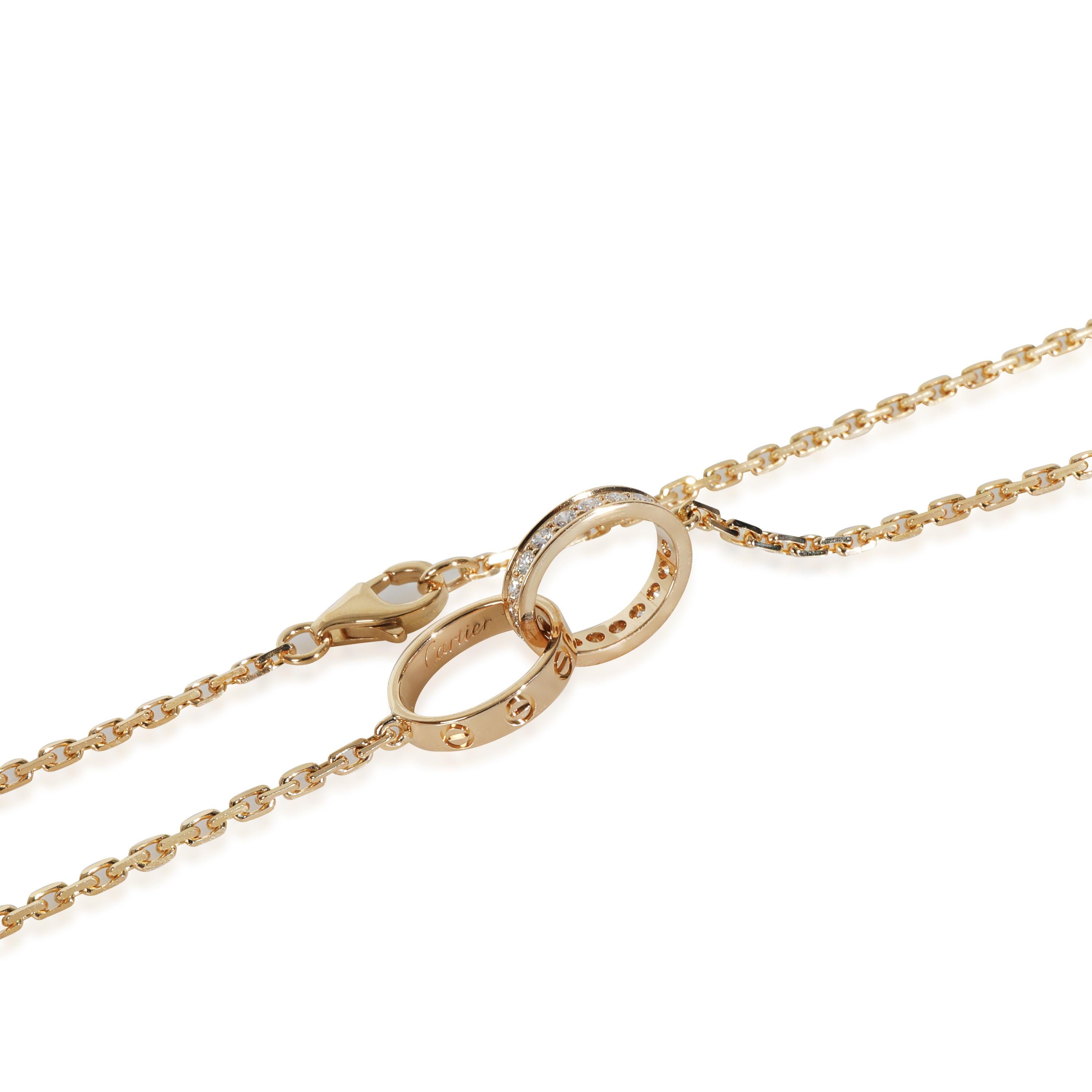  Collier Love en or jaune et diamants de Cartier Unisexe 