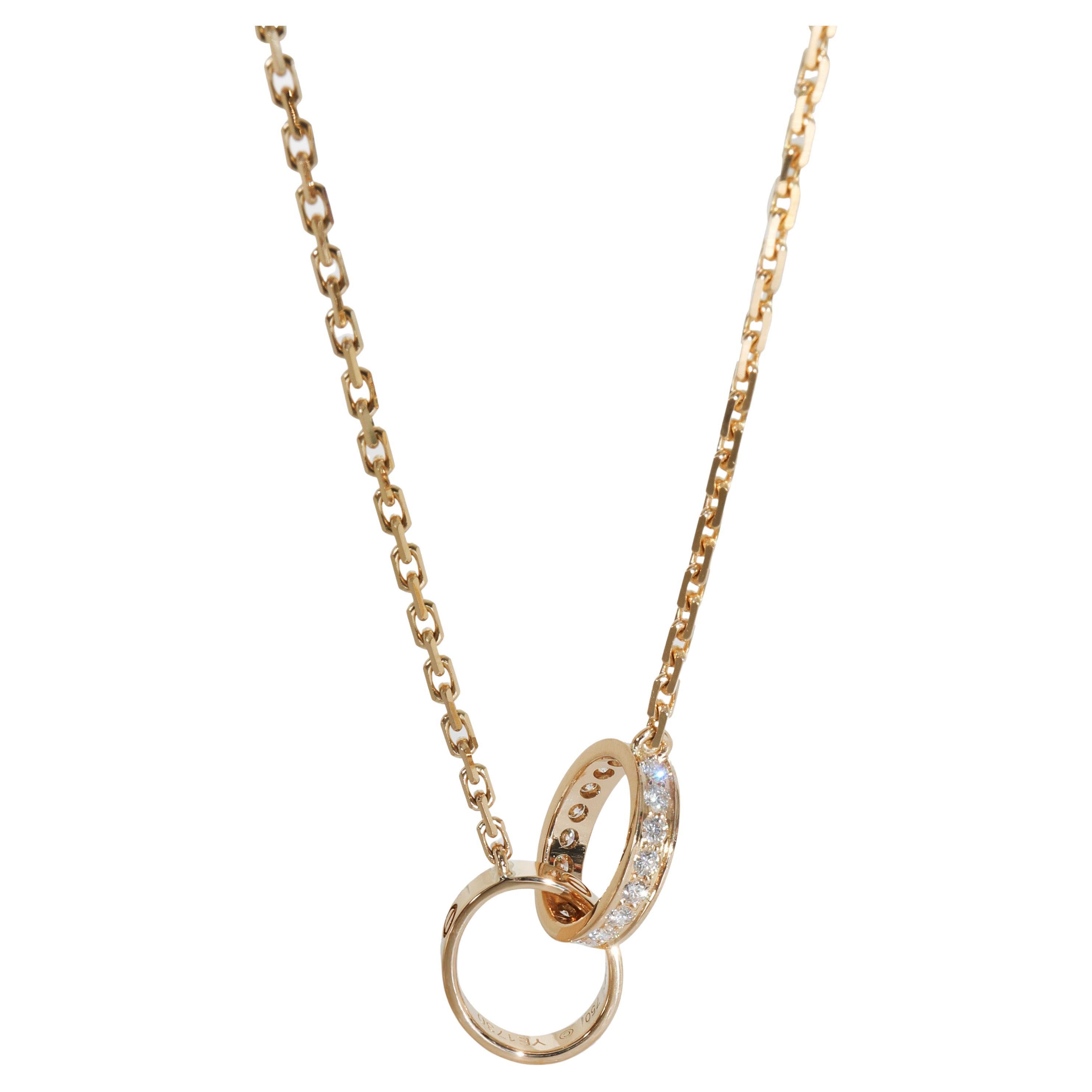 Collier Love en or jaune et diamants de Cartier