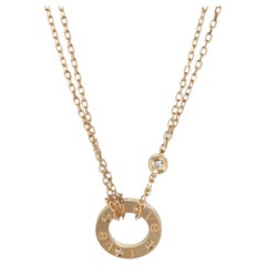 Cartier Gelbgold Diamond Love Halskette