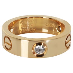 Cartier Yellow Gold Diamond Love Ring