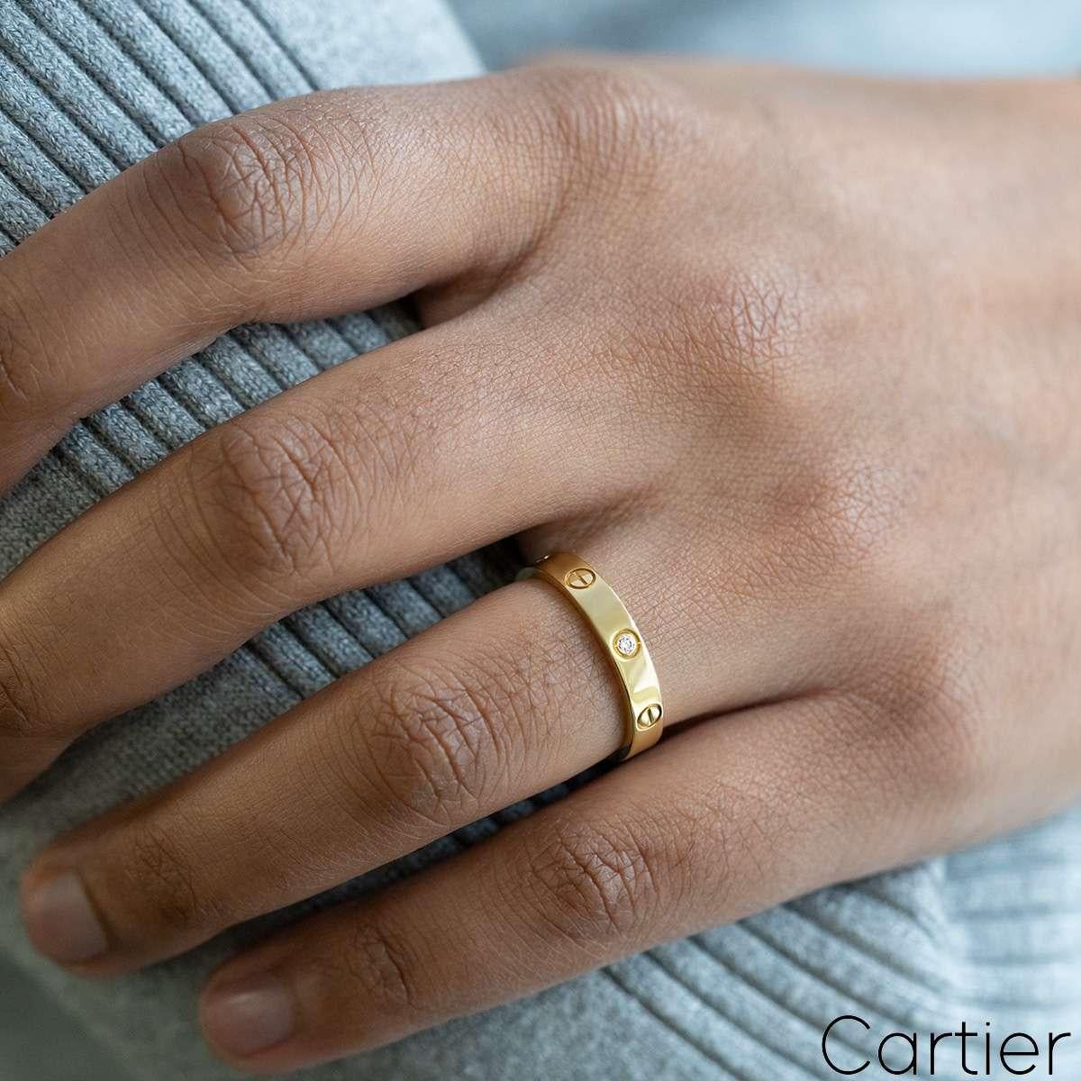 Cartier Gelbgold Diamant Love Ehering Größe 58 B4056100 1