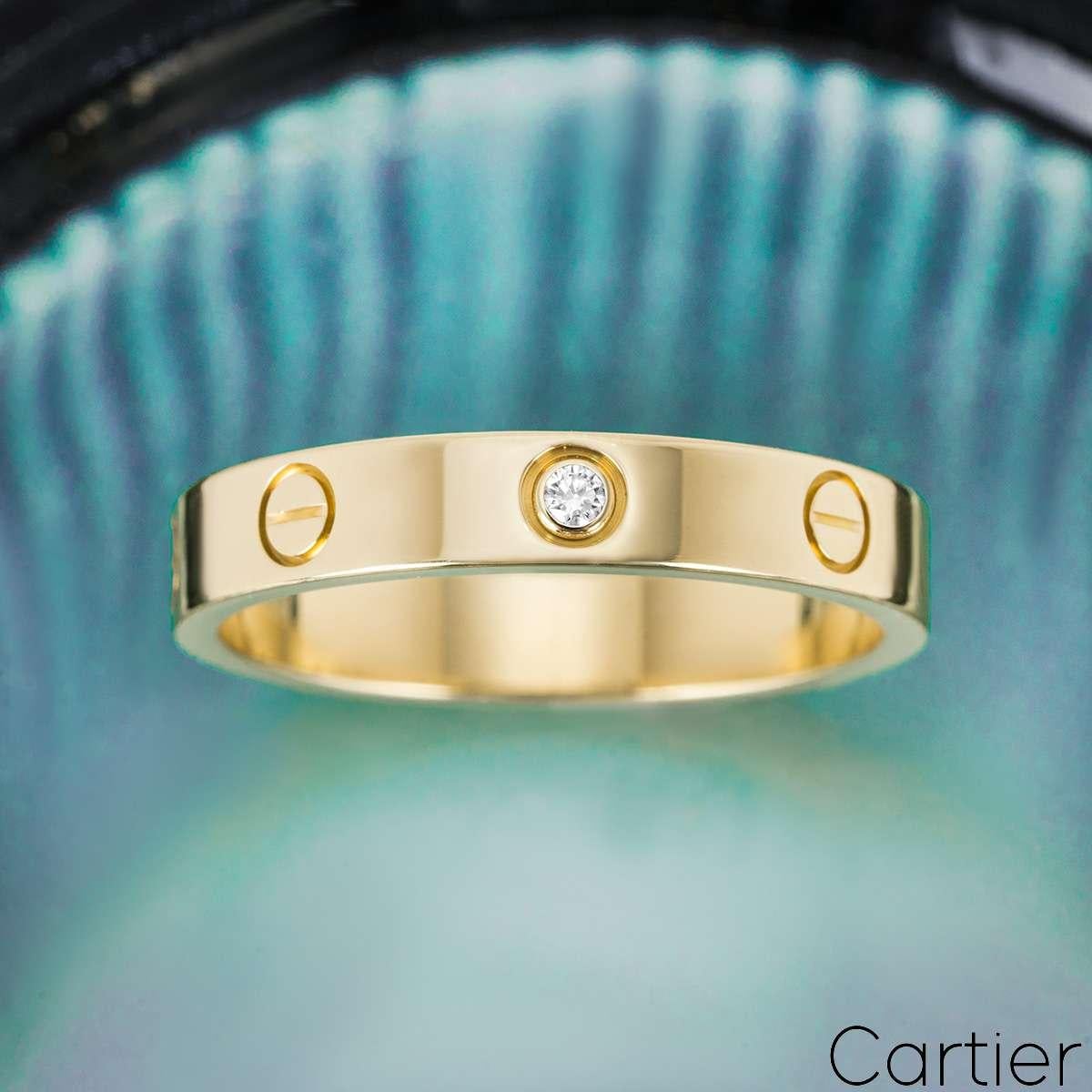 Cartier Gelbgold Diamant Love Ehering Größe 58 B4056100 2