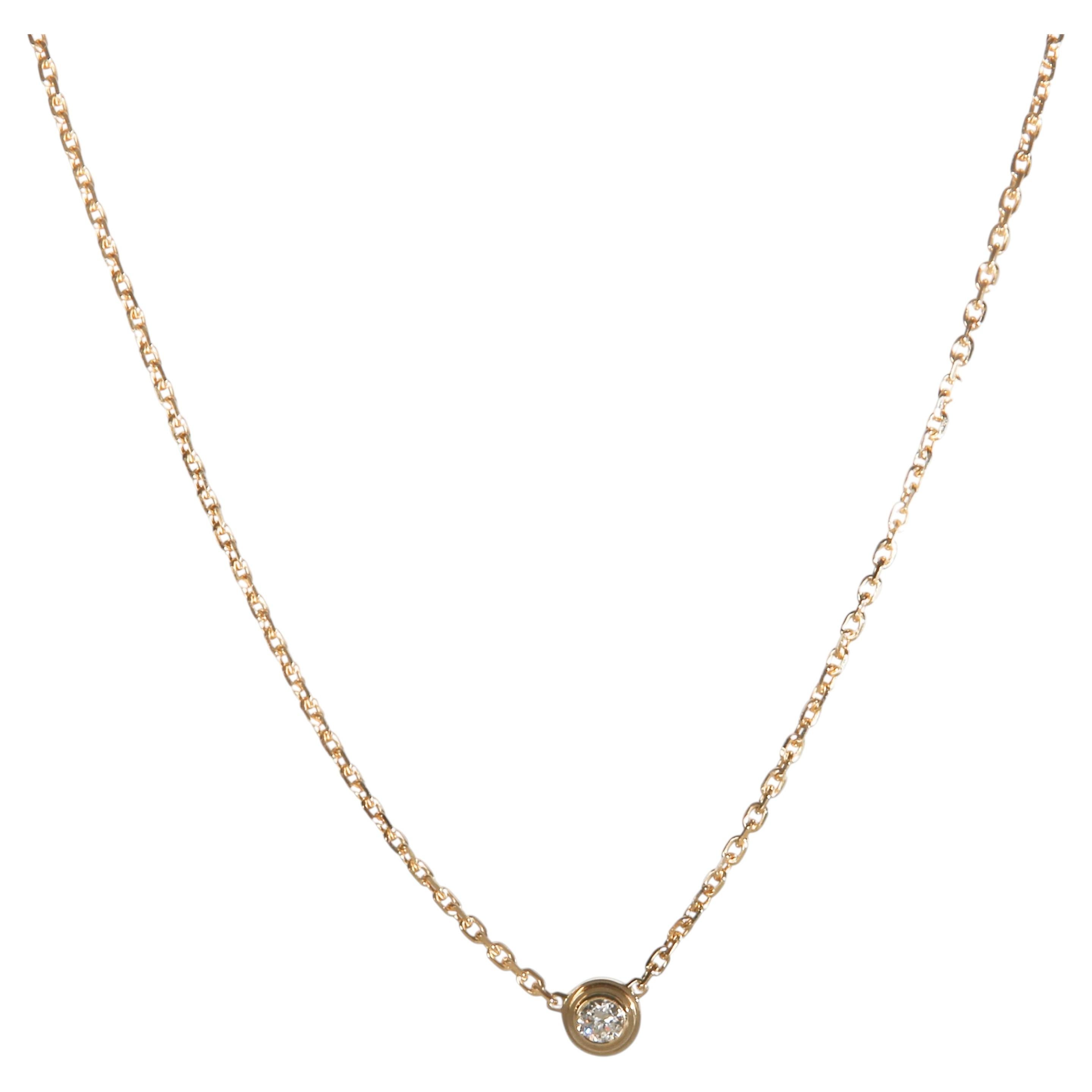 Colgante «Mini Modelo D'amour» de Cartier, en oro amarillo con diamantes en venta