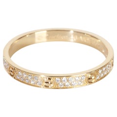 Cartier Yellow Gold Diamond Mini Model Love Ring