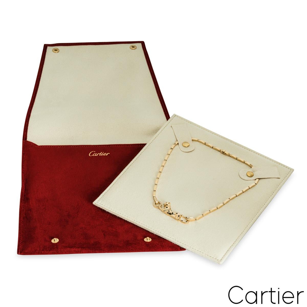 Collier Panthère de Cartier en or jaune et diamants N7059200 en vente 1