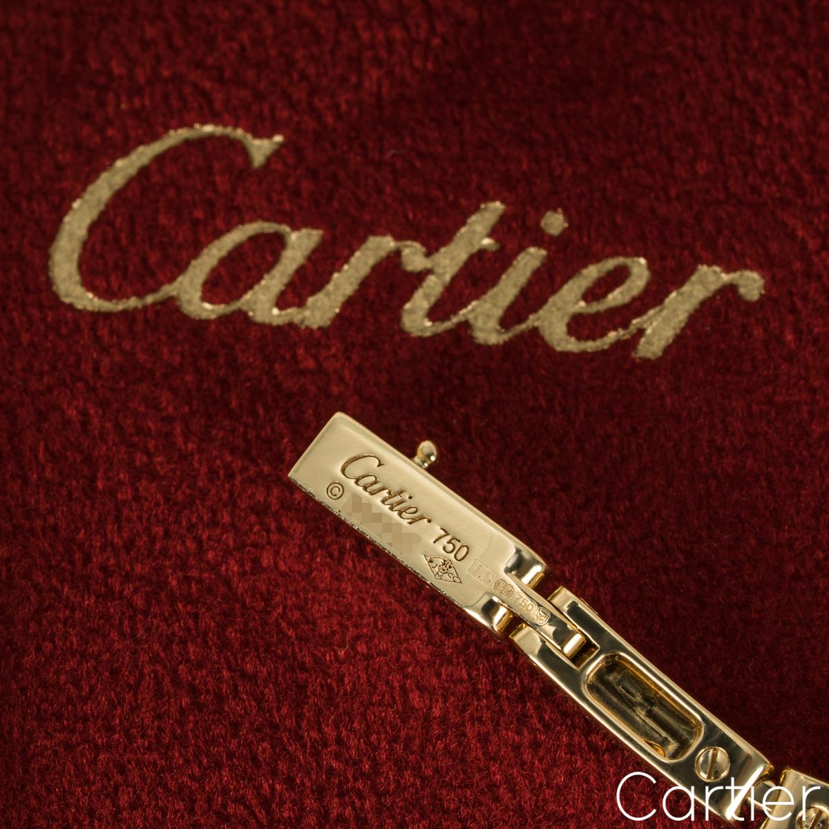 Cartier Yellow Gold Diamond Panthère De Cartier Necklace N7059200 For Sale 1