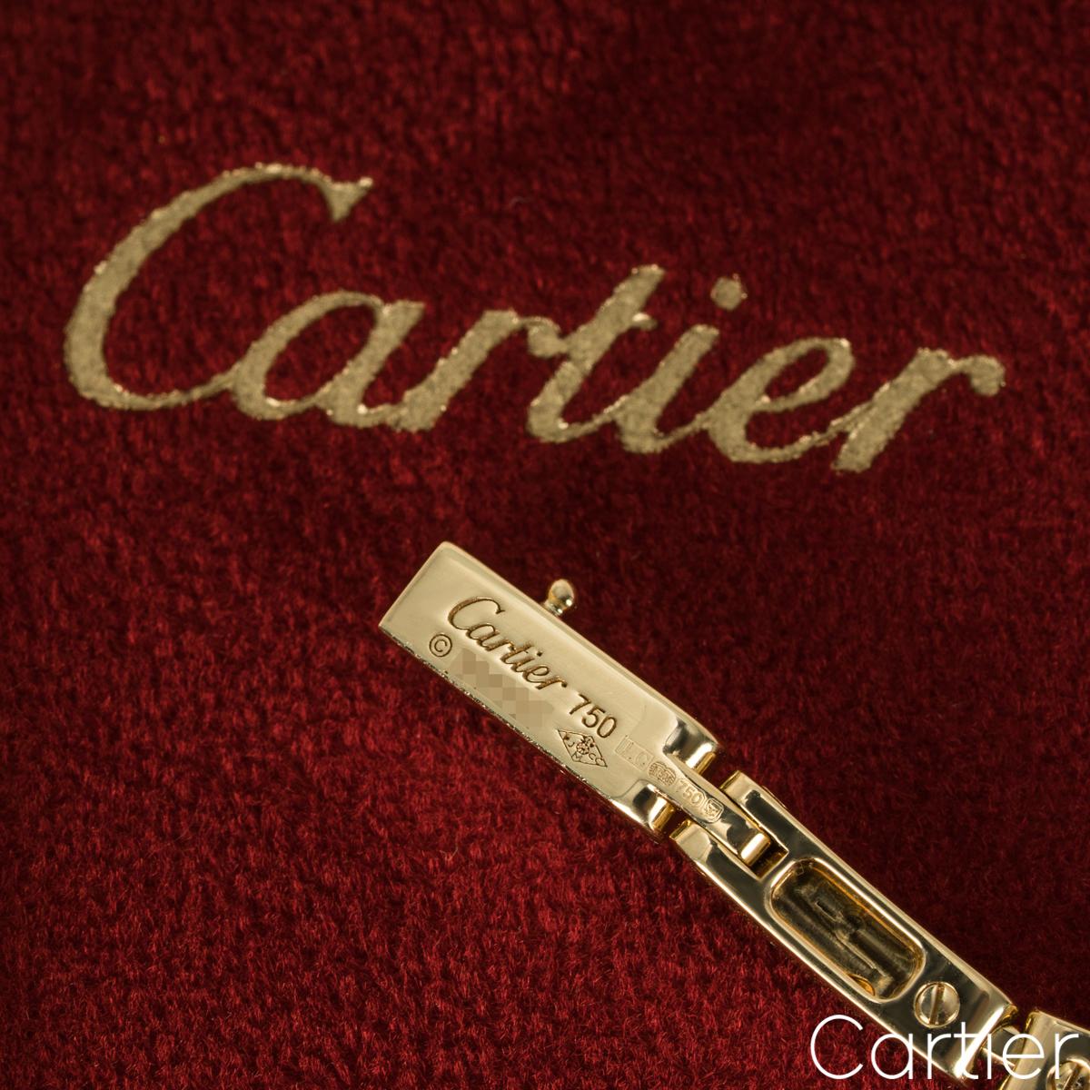 Cartier Yellow Gold Diamond Panthère De Cartier Necklace N7059200 In Excellent Condition For Sale In London, GB