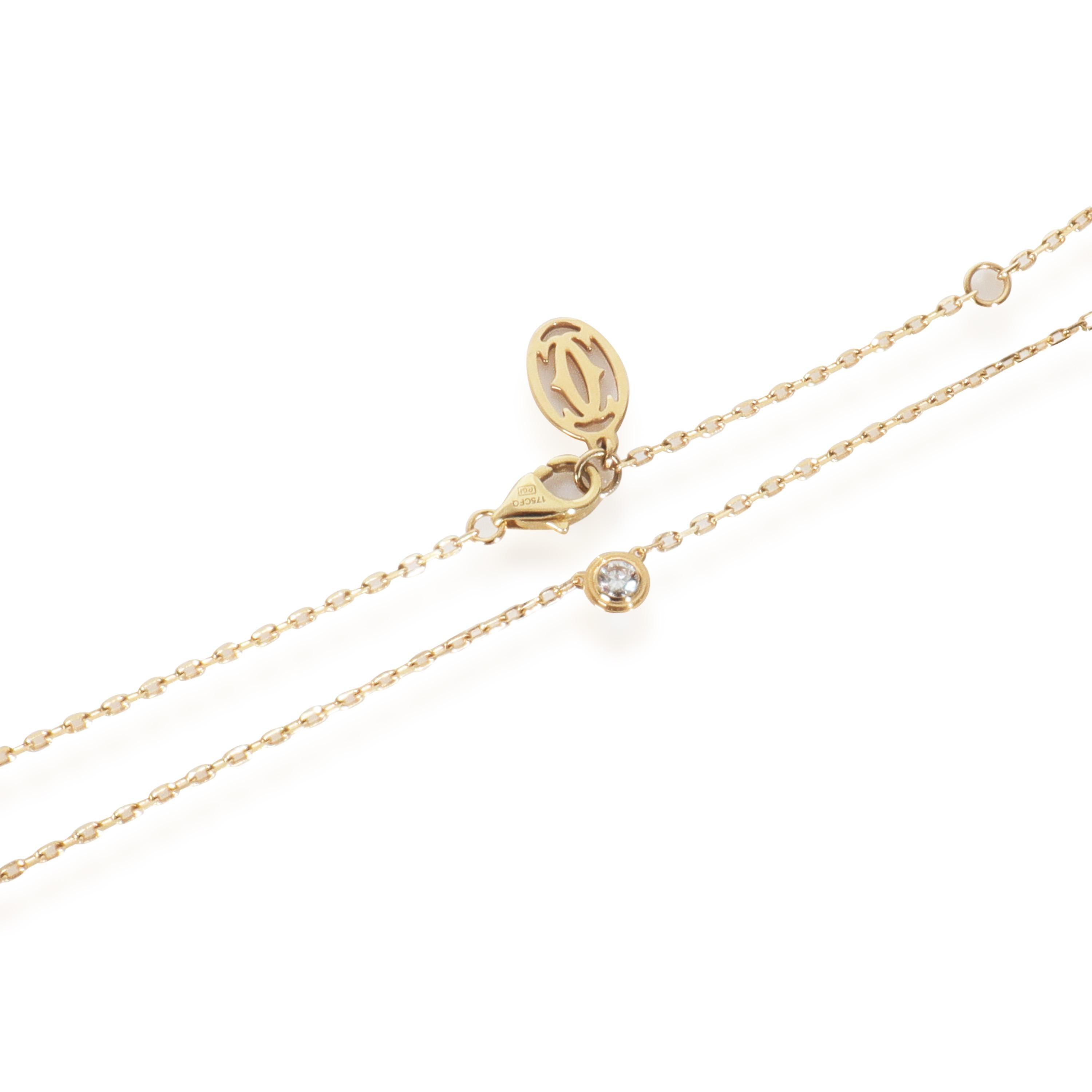 Donna Cartier Collana in oro giallo con diamanti piccoli Model D'amour in vendita