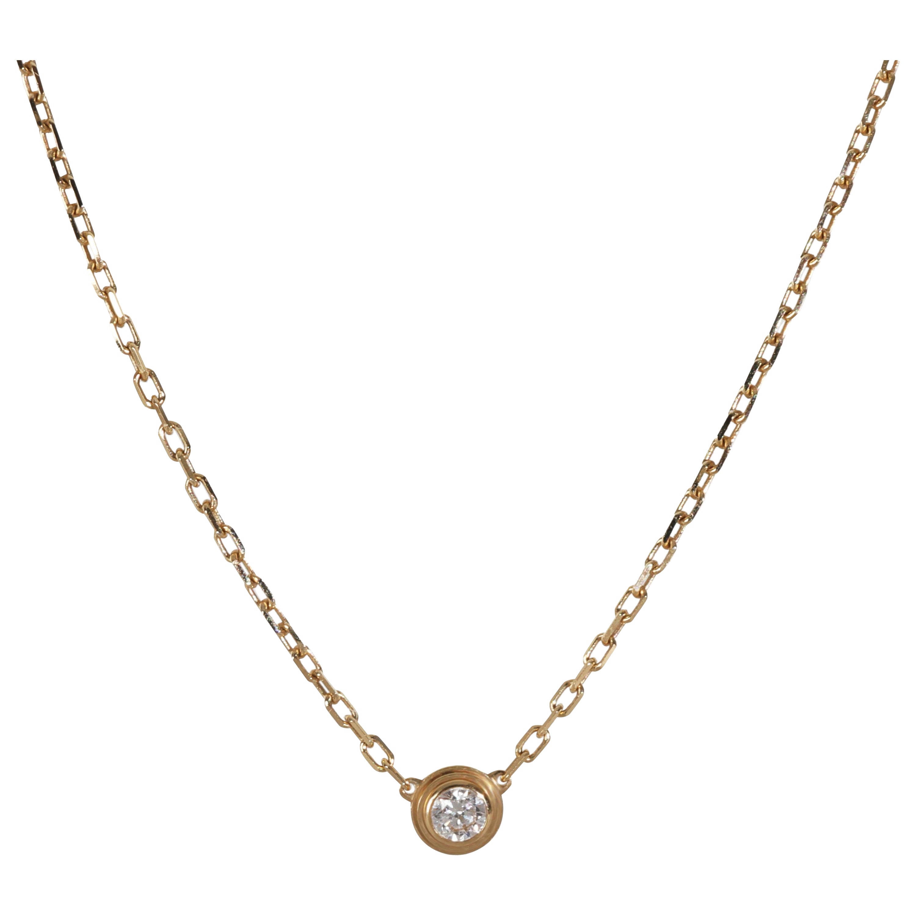Cartier Collana in oro giallo con diamanti piccoli Model D'amour in vendita