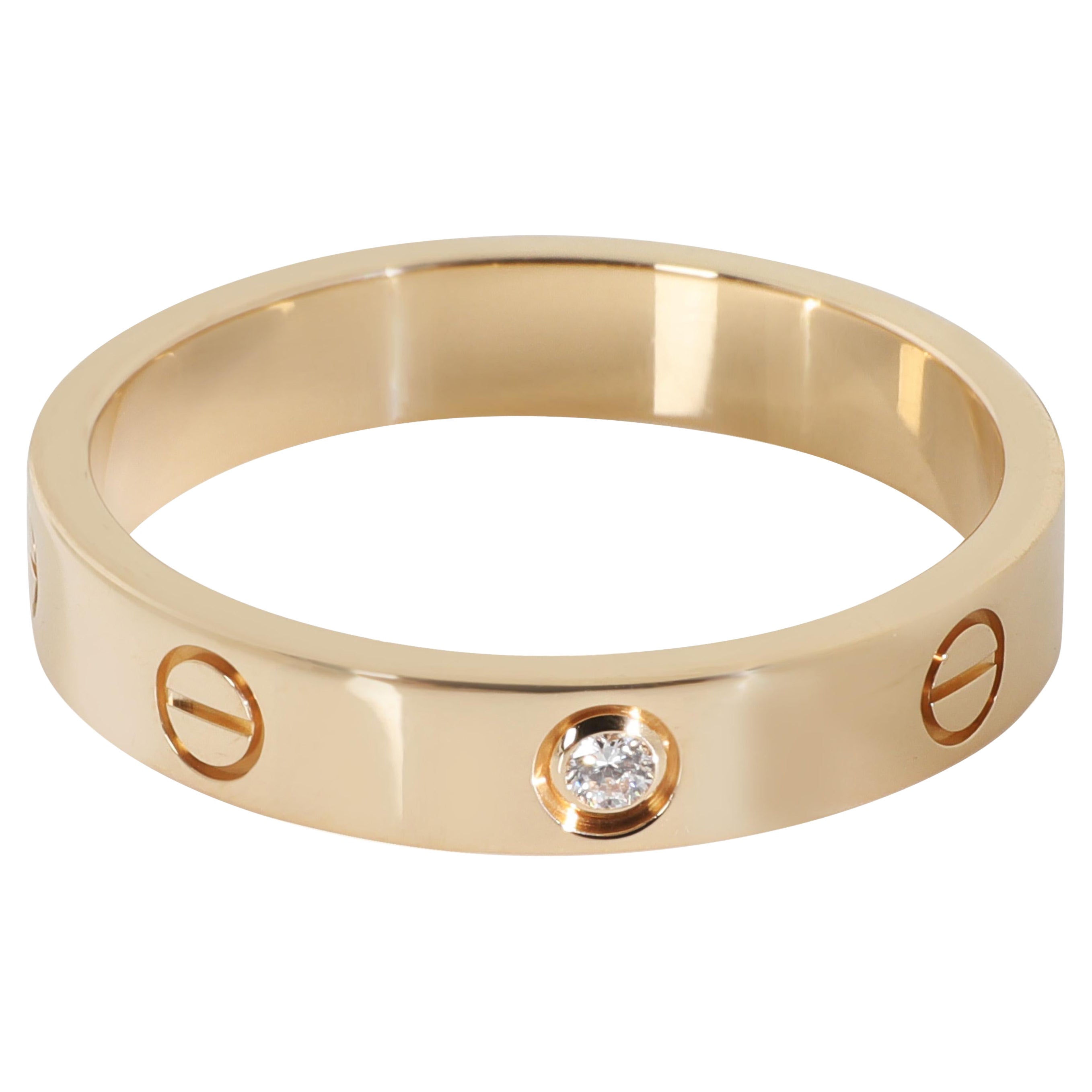 Cartier Yellow Gold Diamond Small Model Love Ring
