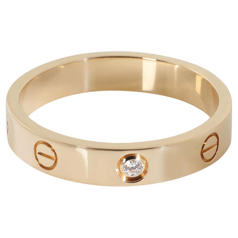 Cartier Yellow Gold Mini Model Love Ring For Sale at 1stDibs