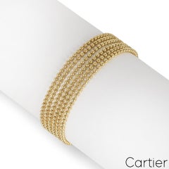 Cartier Yellow Gold Draperie Decollete Strand Bracelet